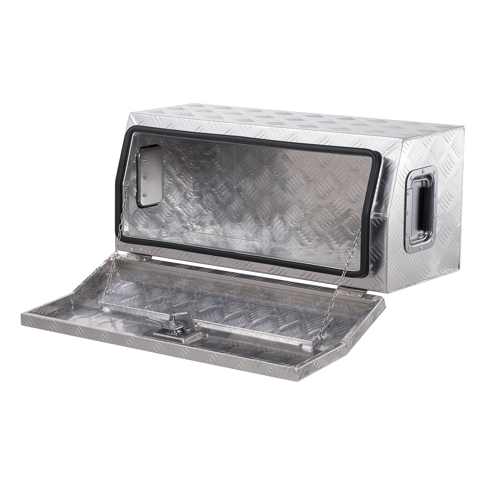 Coffre de rangement pour camion en aluminium, 76,2 x 33 x 33 cm, poignée latérale et serrure à clé