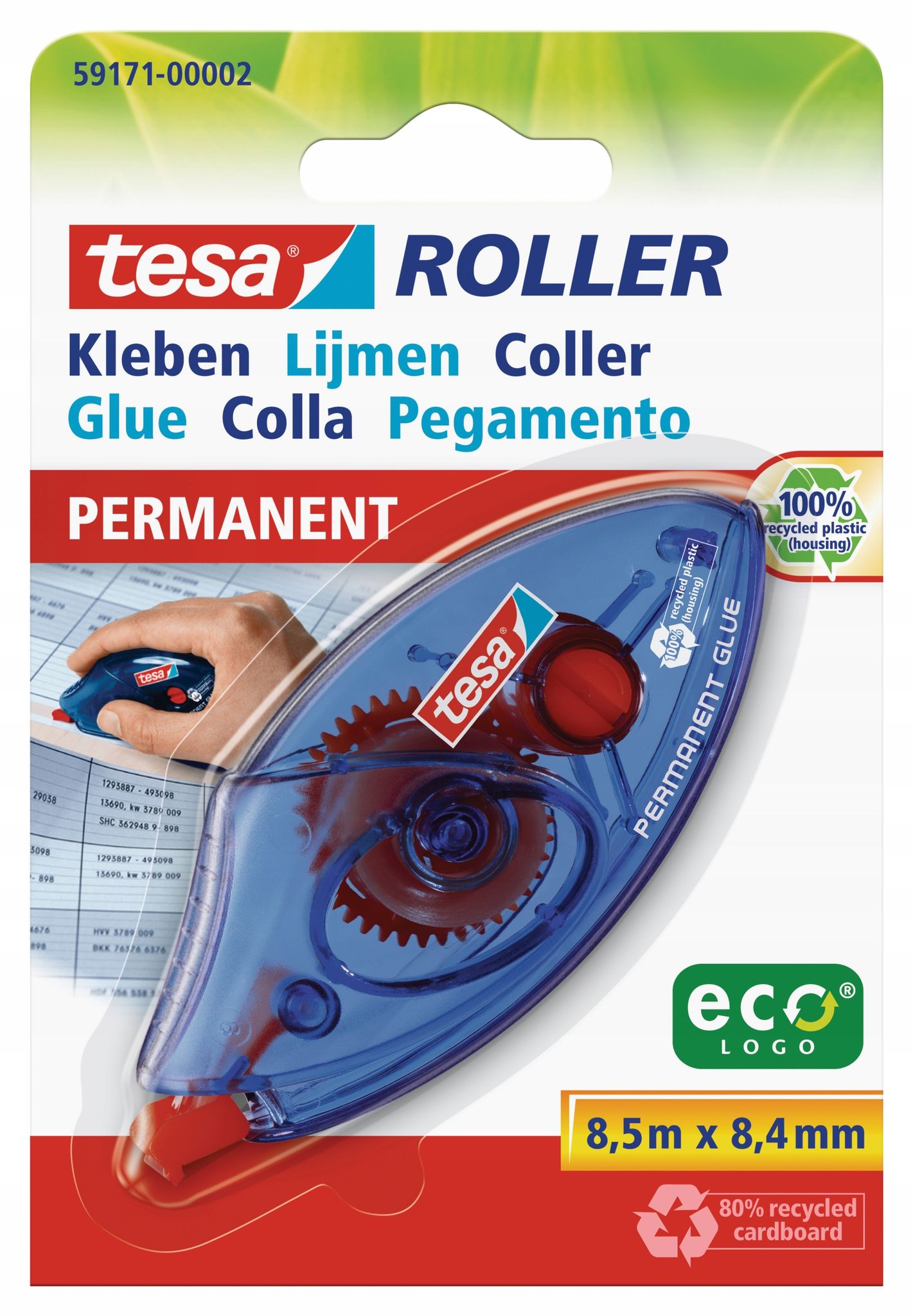 Tesa Blau Kleberoller, Kleberoller Permanent - Image 5