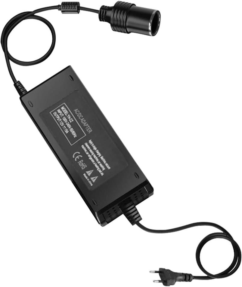 Adattatore Per Accendisigari Da 220 V A 12 V, Adattatore Per Presa Accendisigari Da Auto A Presa Di Corrente, Adattatore Di Alimentazione Da 220 V A 12 V, Per Ventole Per Aspirapolvere Per Frigorifero