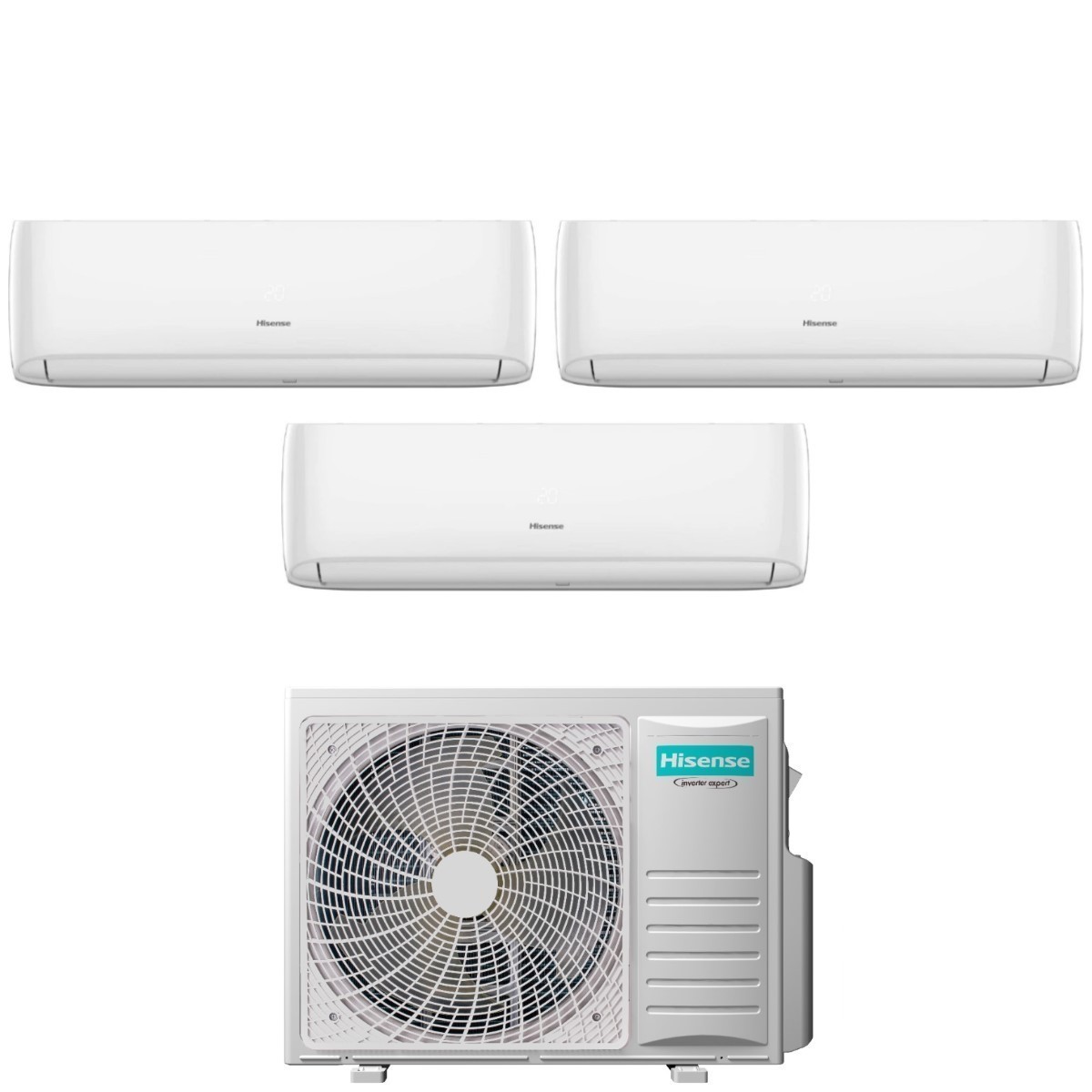Hisense - Condizionatore Trial Split Hi-comfort 9+12+12 Con 3amw72u4rjc R-32 Wi-fi Integrato