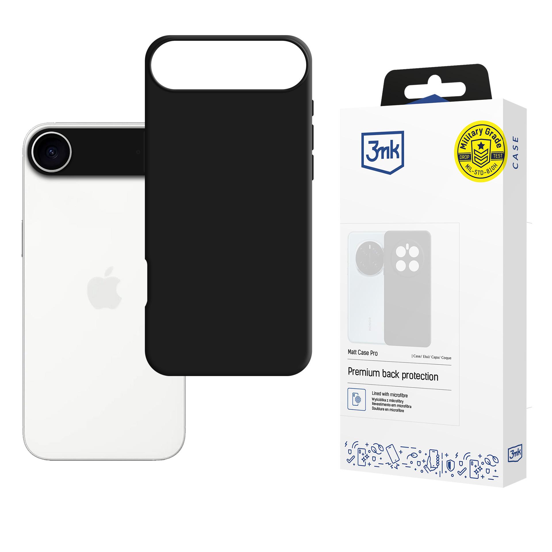 Oem Schwarz Apple Iphone Air - 3Mk Matt Case Pro