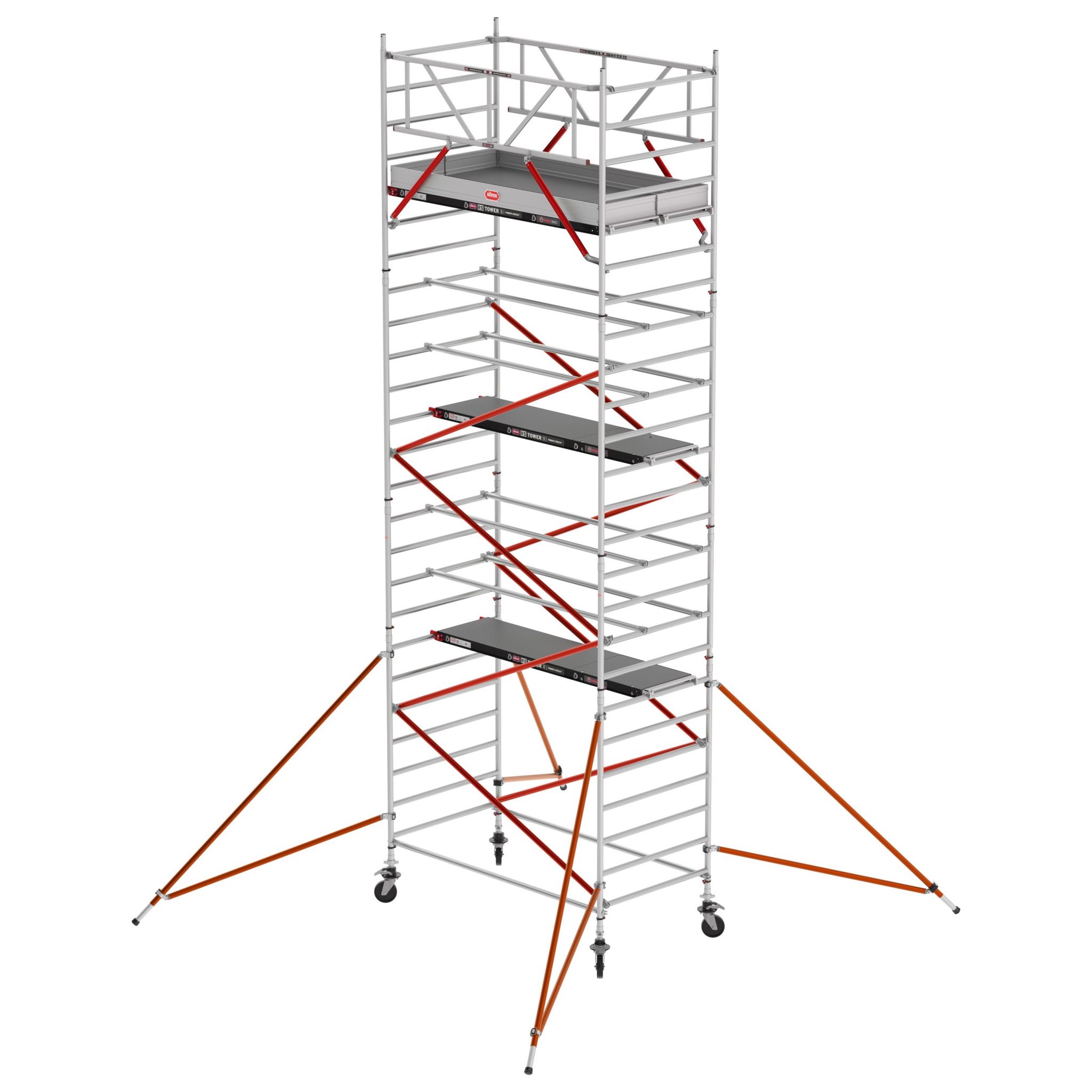 Altrex Fahrgerüst RS Tower 52 Aluminium mit Fiber-Deck Plattform 8,20m AH 1,35x1,85m - Image 2
