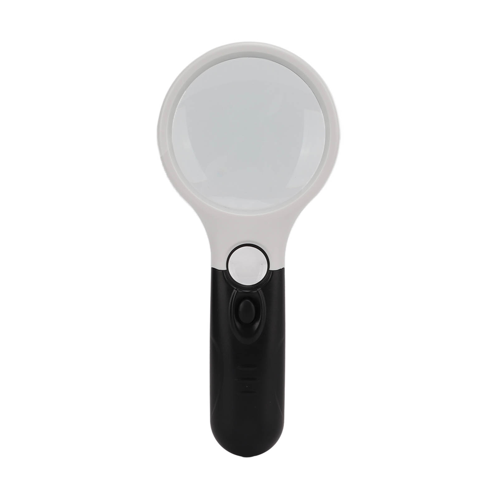 Loupe à main LED à double lentille optique acrylique, poignée ergonomique, éclairage 3 LED