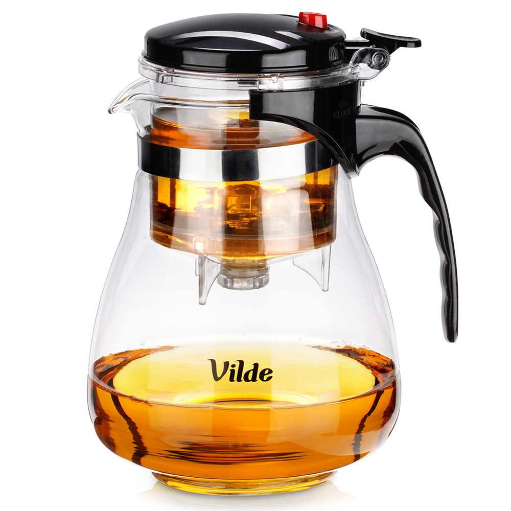 Oem Transparent Teekanne Mit Teesieb, Kräuterteebereiter, 1,65 L