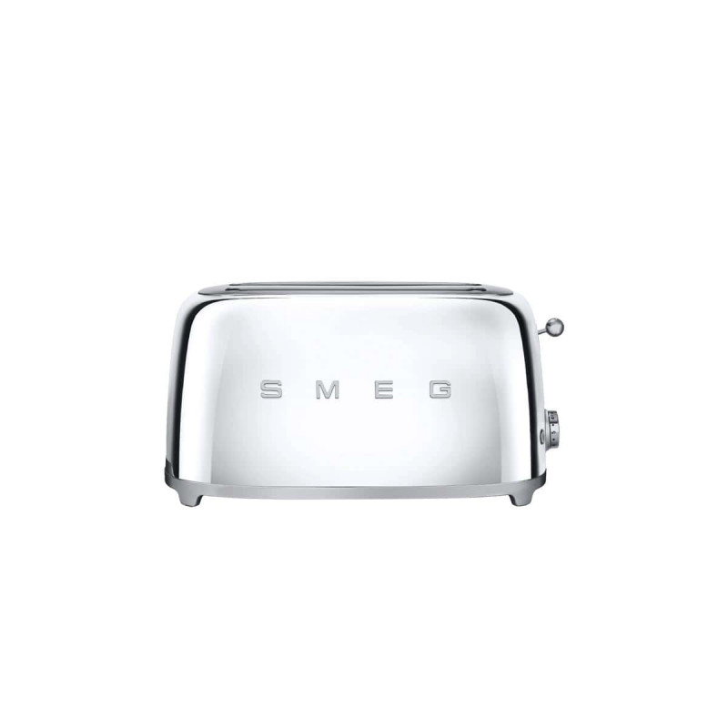 Smeg Vintage-Toaster Tsf02sseu 4 Scheiben 2 Langschlitze 1500 W 6 Braeunungsstufen Chrom - Bild 7