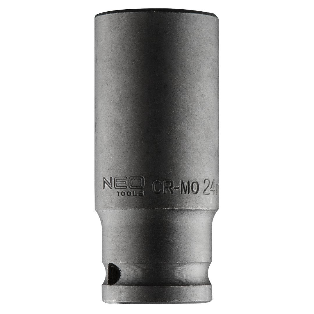 Neo Tools Schwarz Schlagschrauber-Einsatz 1/2" Lang, 24 X 78 Mm, Cr-Mo