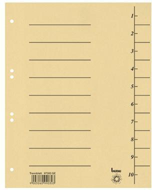 Bene Gelb Trennblatt 97300Ge A4 Karton 100 St./Pack. 121218510 - Image 6