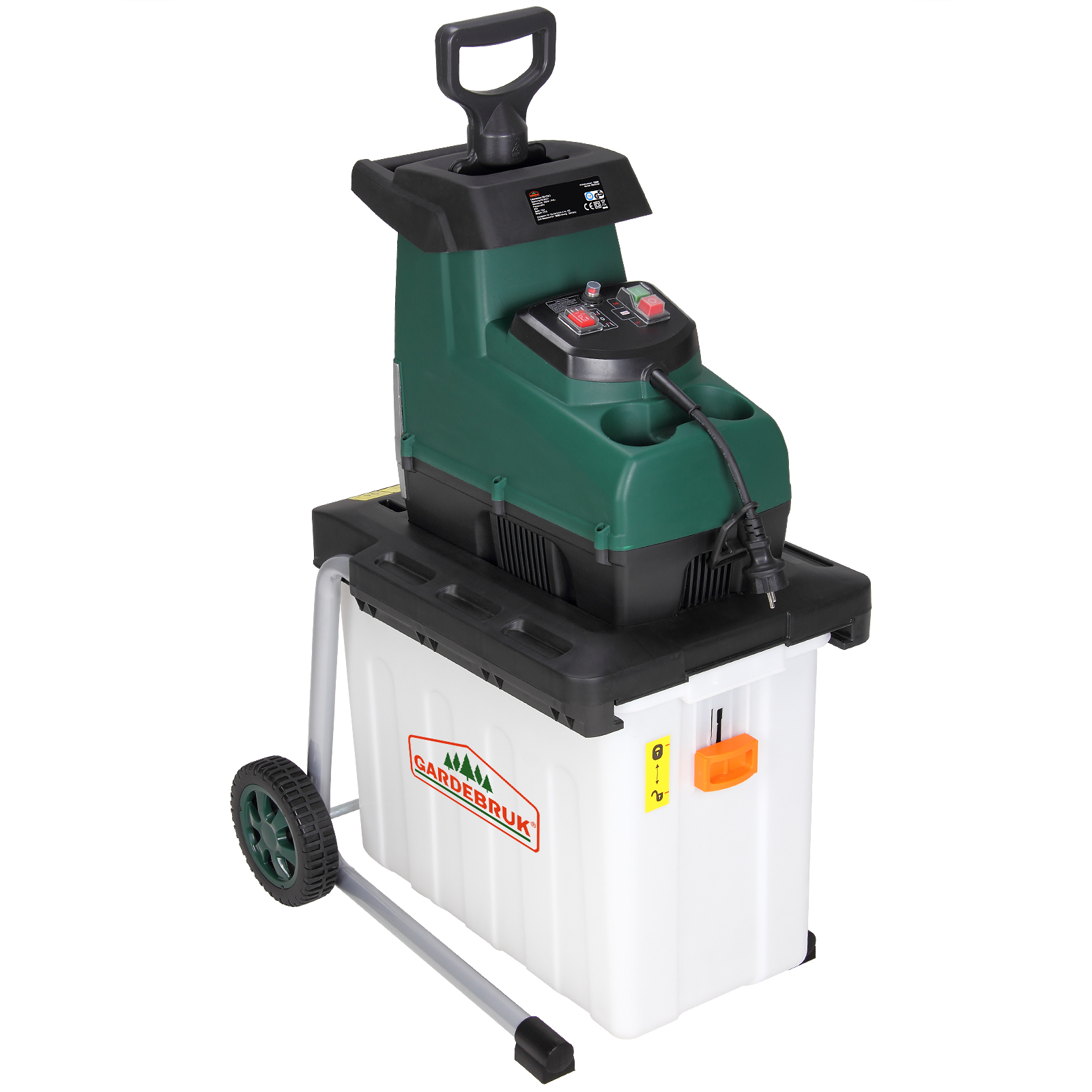Gardebruk - Trituratore Silenzioso Elettrico 3100 W 45 Mm Di Spessore  GARDEBRUK