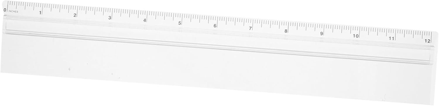 Règle graduée transparente avec loupe intégrée, pour dessin et mesure de précision