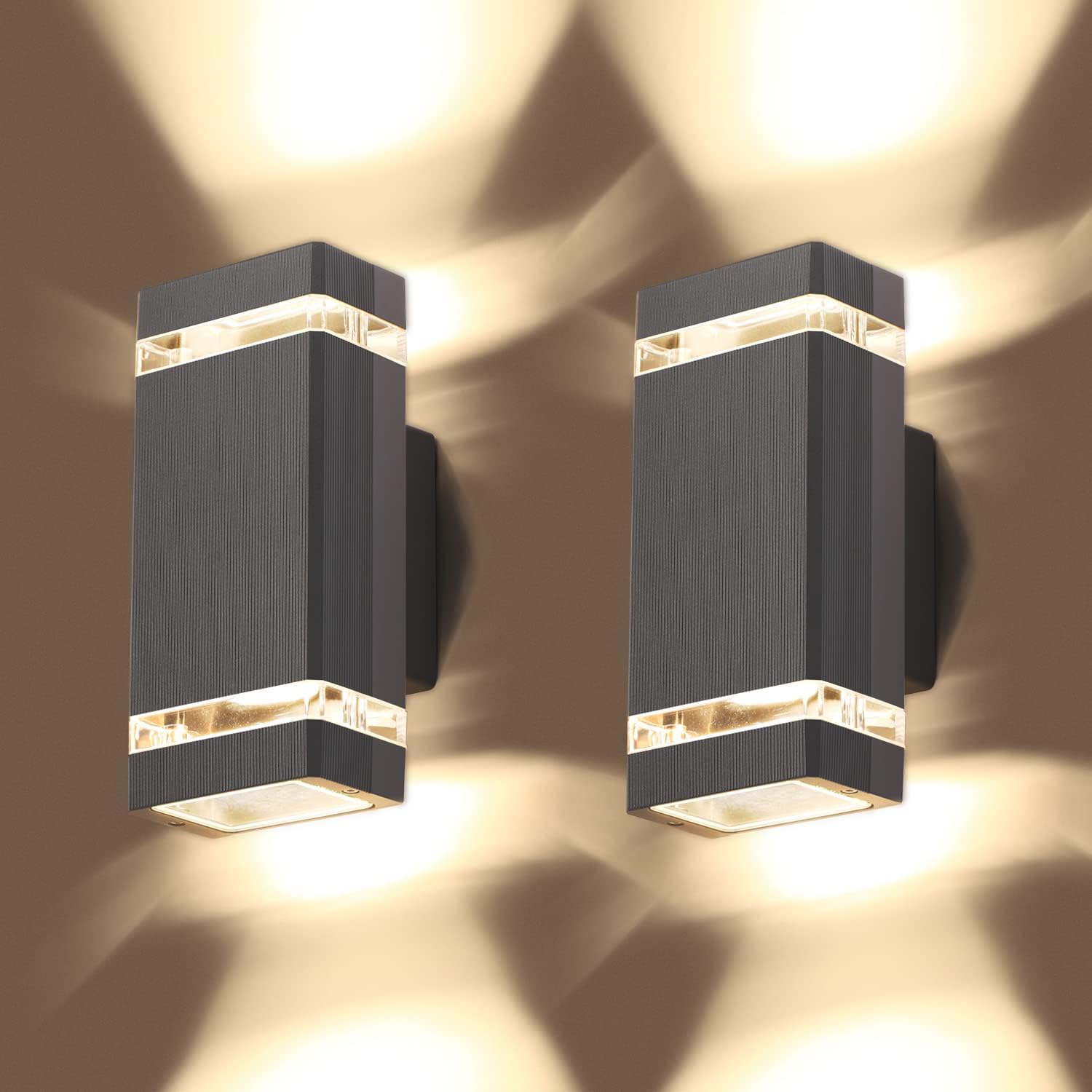 Aiducho - Applique Murale Ledled Applique Murale Exterieur Lot De 2