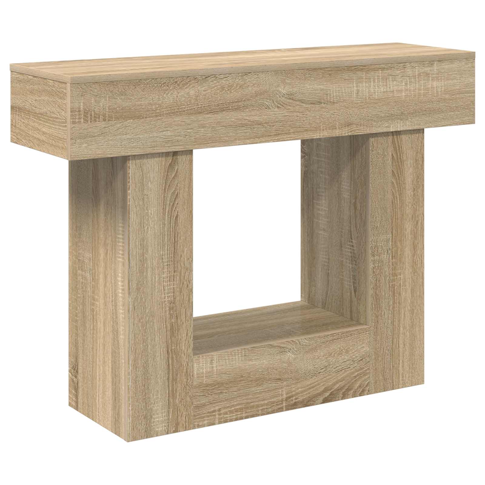 Vidaxl Console Table Sonoma Oak 101 X 30 X 74 Cm Engineered Wood