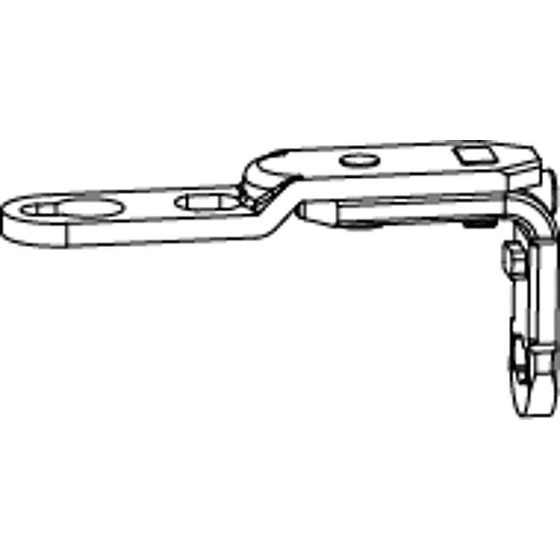 Maco Silber Drehkippbeschlag, Mm Drehbandarm As/Pvc/Dtuni Für Dreh-Kippbandstulp 120 Kg, (202271) - Bild 3
