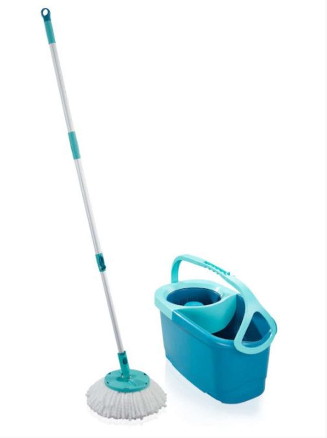 Leifheit Bodenwischer mit Eimer - Set Wischmopp mit Bezug Rotation Disc Mop 55413 - Image 2