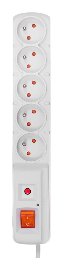 Graphskill Grau Acar F5 Überspannungsschutzleiste 5,0 M