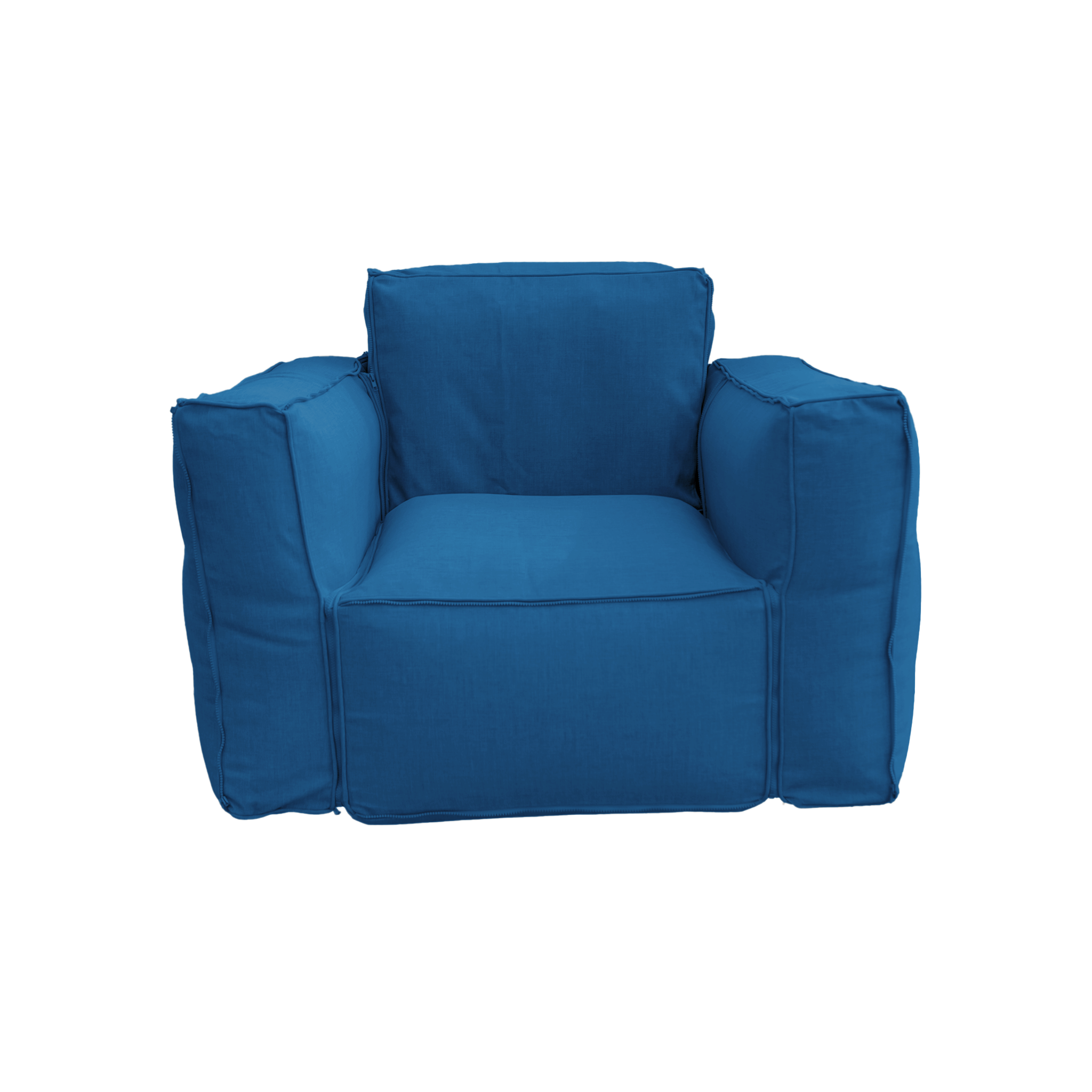 Deco Arts - Canapé Salon De Jardin Modulable 90x75x65cm Bleu Pétrole