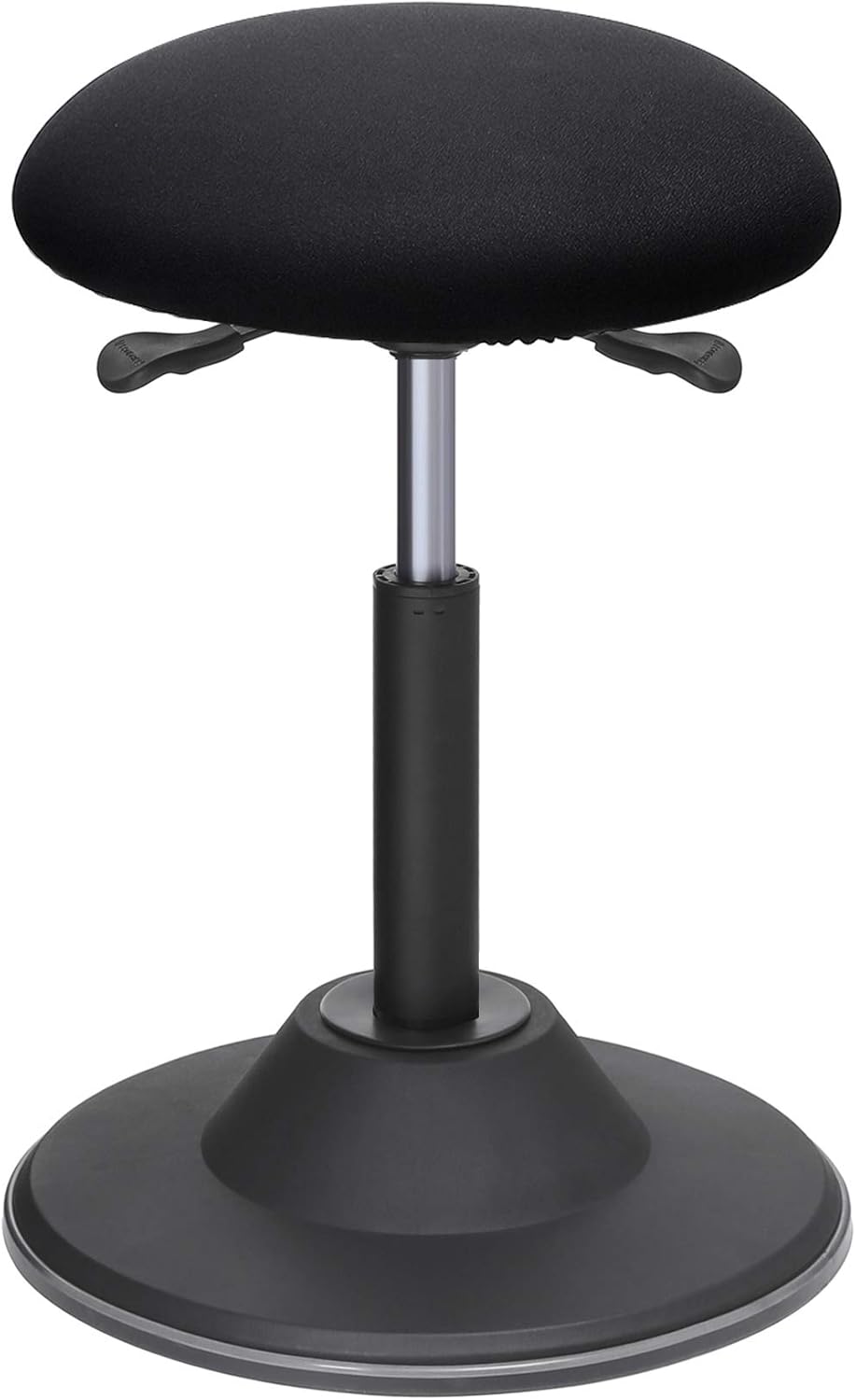 Songmics Schwarz Tabouret Ergonomique, Siège De Travail Rotatif À 360°， Tabouret Assis Debout, Hauteur Réglable 50-70 Cm, Avec Patin Antidérapant, Osc01bk - Image 4
