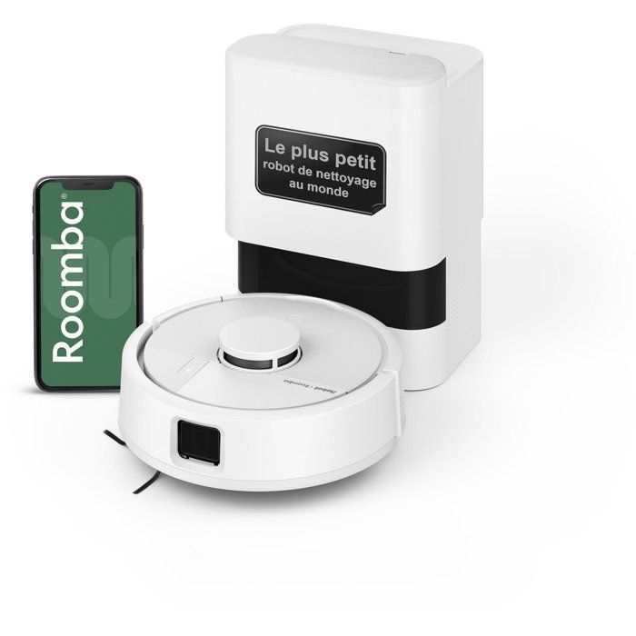 Irobot Roomba Mini Weiß - Saug- Und Wischroboter + Auto-Entleerungsstation - 7000 Pa - Staubbeutel (Station) 2,5 L - Bild 4