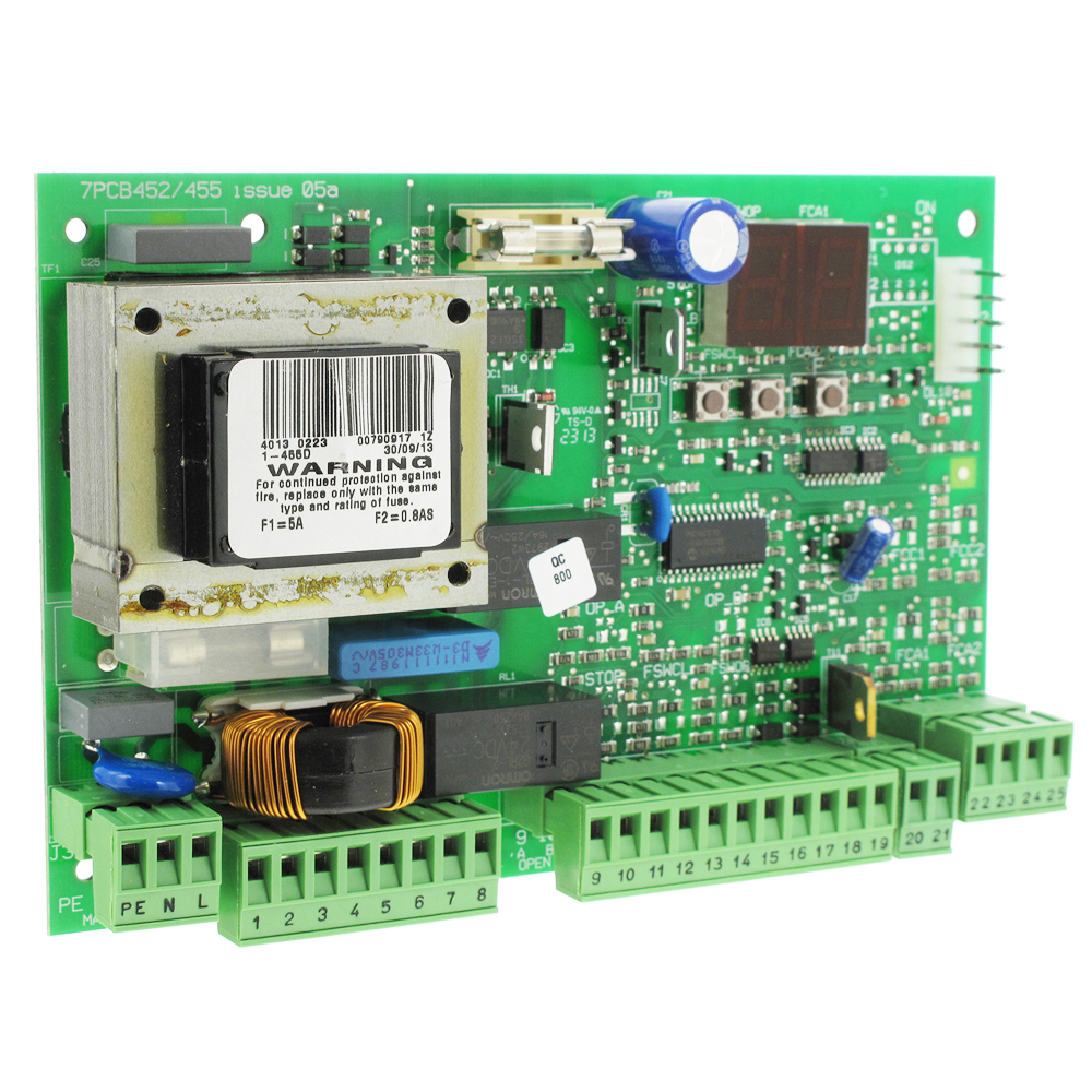 Faac Grün 455D 790917 Zentralplatine Für Elektronisches Bedienfeld Für Drehtore