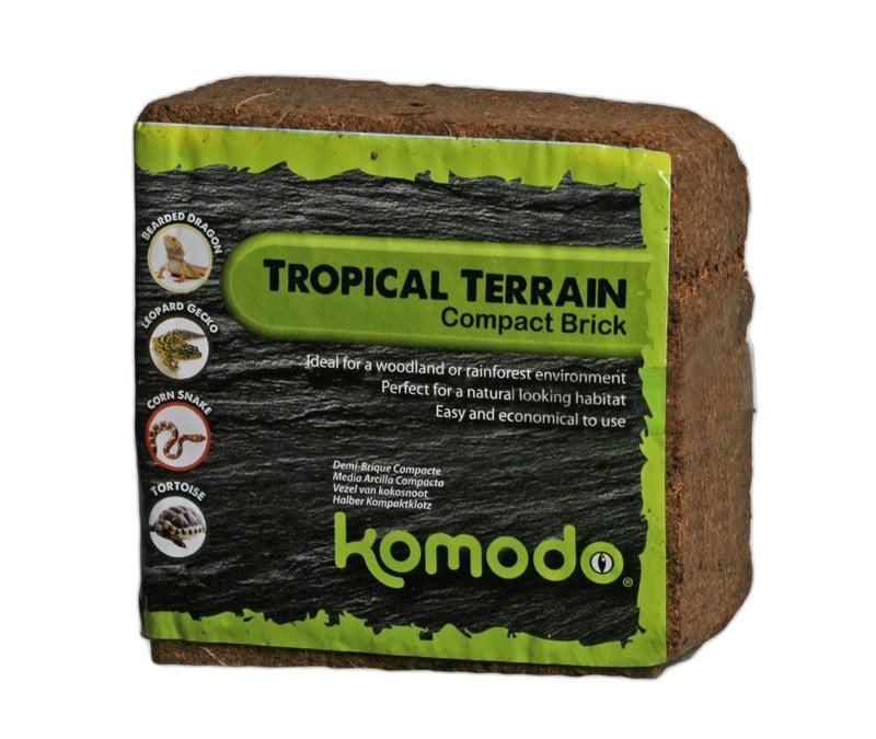Happypet Komodo Tropical Terrain Brick M - Kokosfasersubstrat 4l
