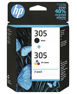 HP - 305 - Druckerpatronen - 2er-Pack - Schwarz & Dreifarbig - Image 4
