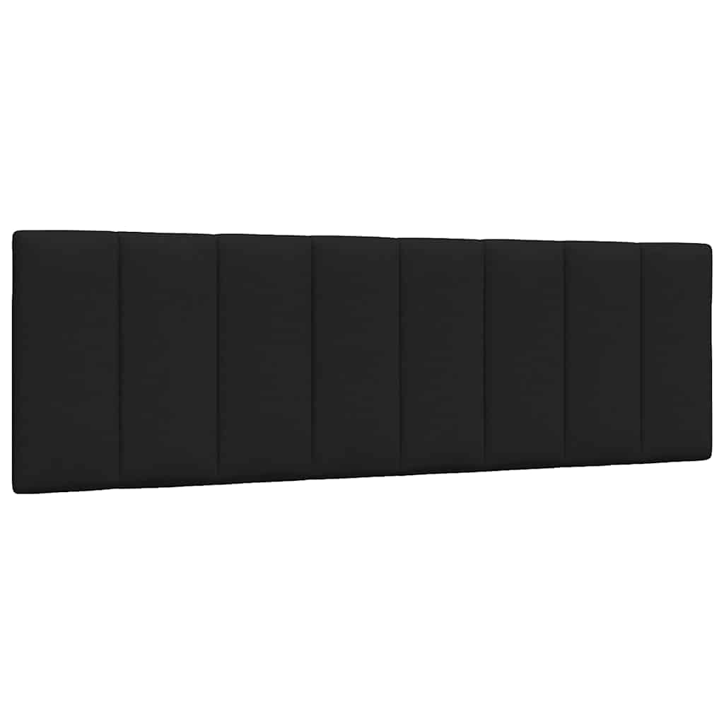 Coussin De Tête De Lit Noir 160 Cm Tissu Vidaxl