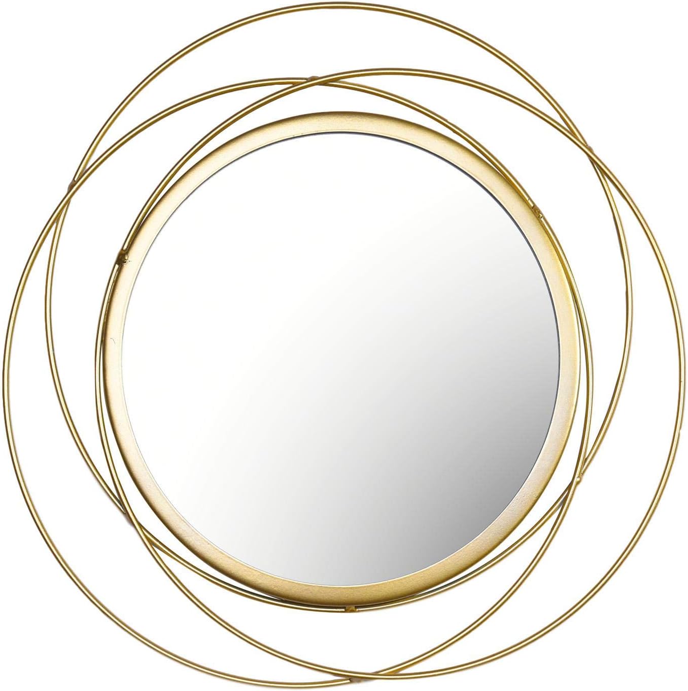 Miroir Rond Doré Irrégulier Pour Salle De Bain
