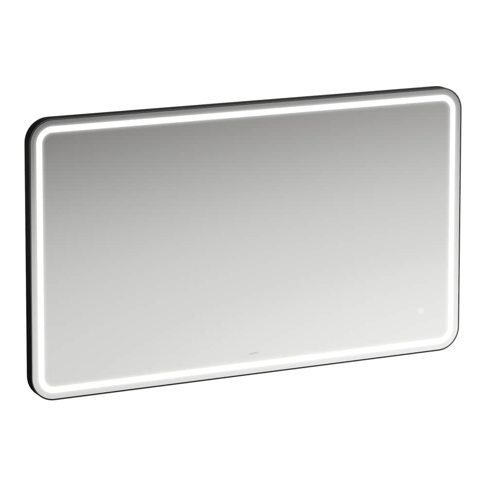 Laufen Schwarz Spiegel, Base 2.0 Miroirs, Éclairage Led, Interrupteur À Capteur Tactile, Anguleux, Cadre En Aluminium Noir (120 X 70 Cm) - Image 3