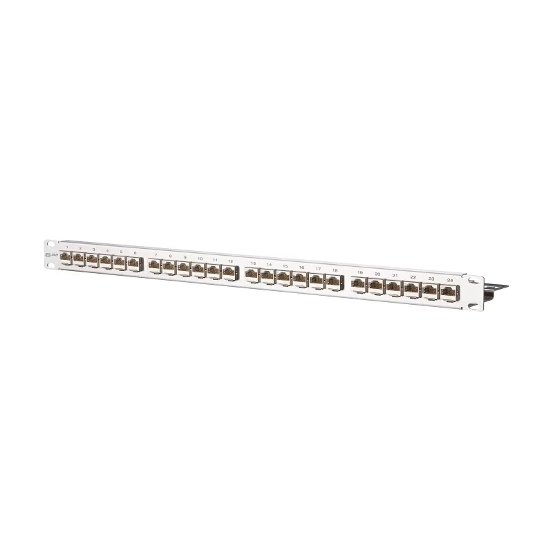 Metz Connect BTR E-DAT modul 24x8(8) Patchfeld Cat.6 1HE Edelstahl Modultraeger mit 24 einzelgeschirmten Modul..., Server Zubehör, Silber - Bild 4