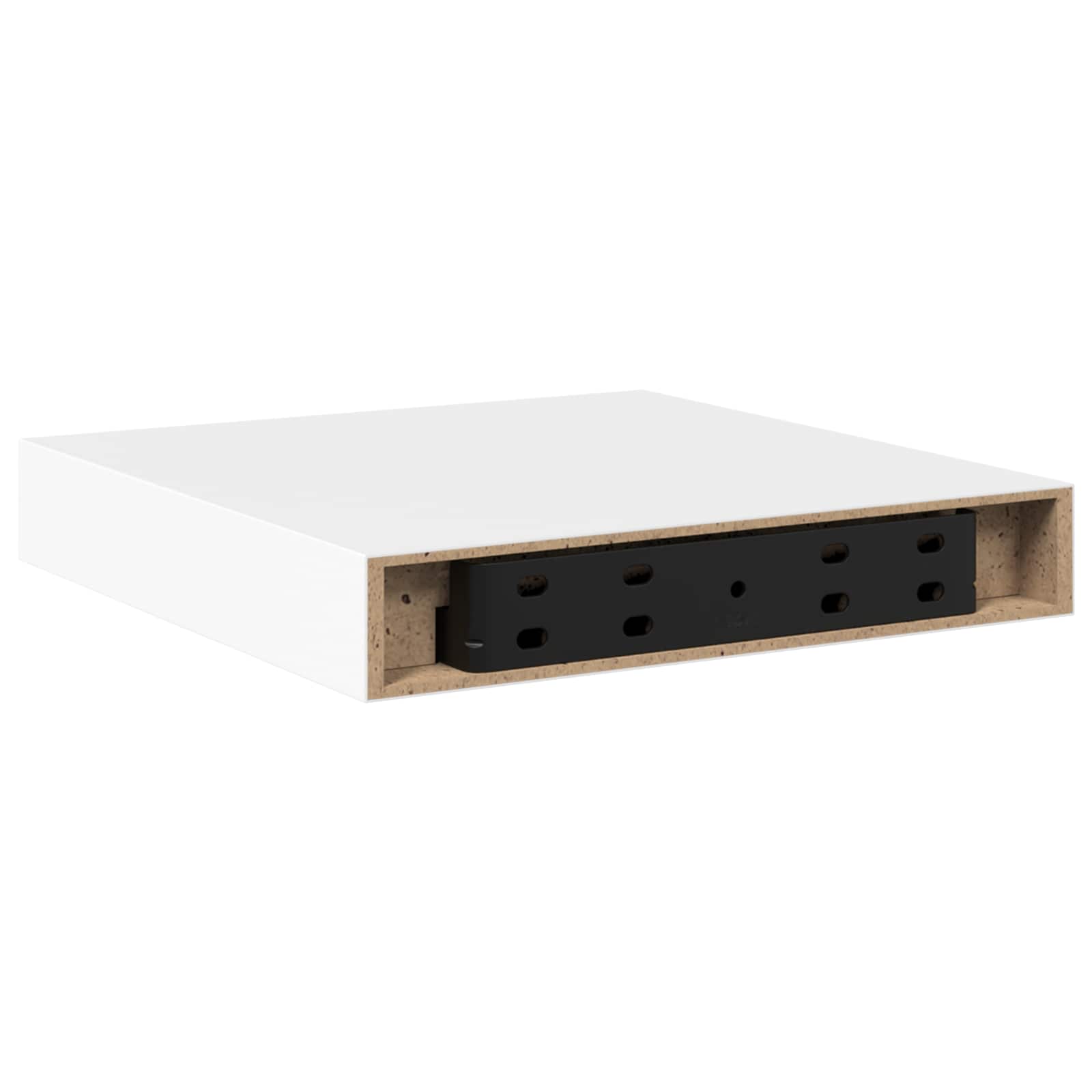 Vidaxl Weiß Floating Wall Shelves 4 Pcs White 23X23,5X3,8 Cm Mdf