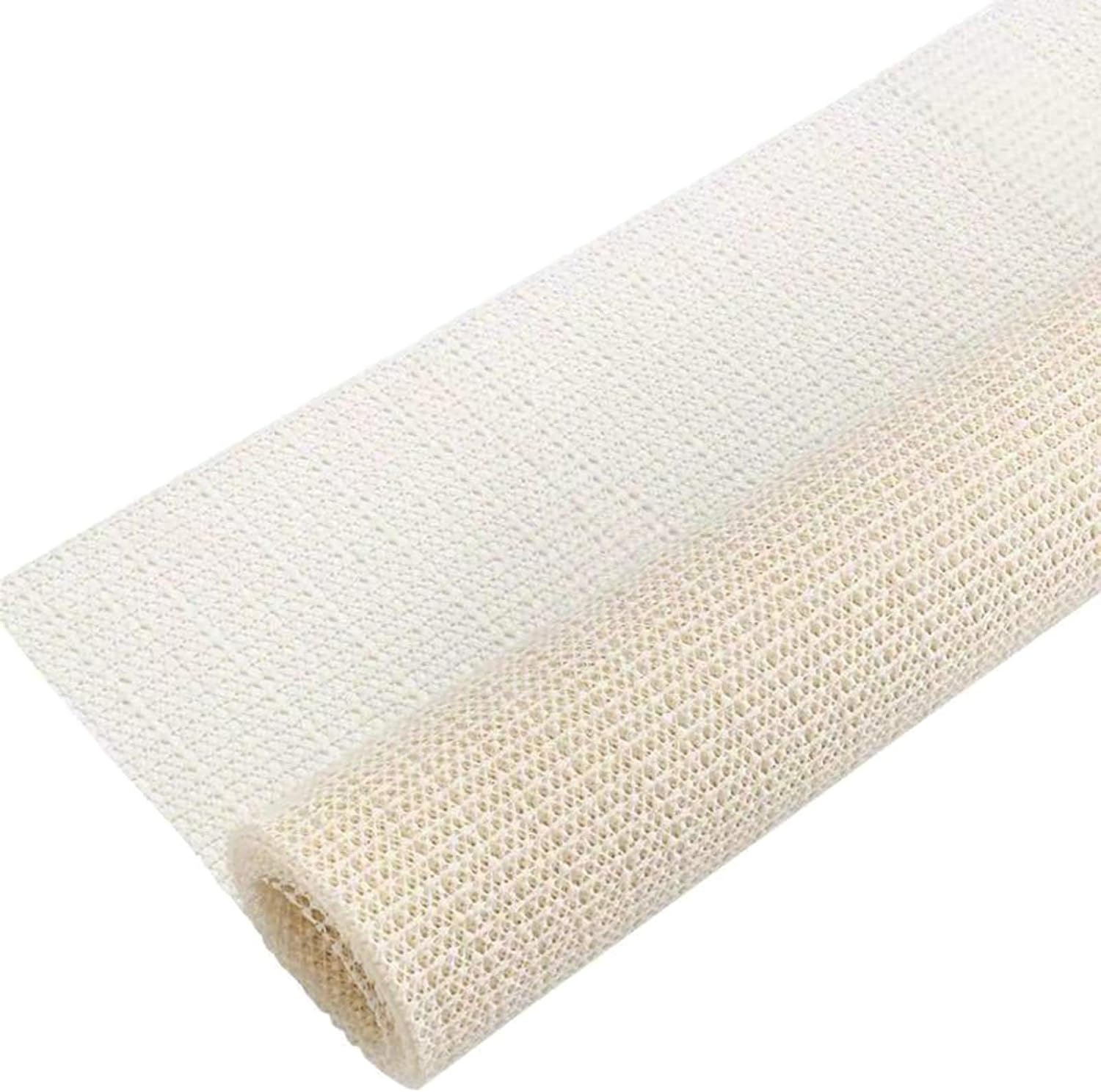 Tapis antidégradant en caoutchouc PVC pour sols durs, maille antidérapante, beige, 40 x 40 cm