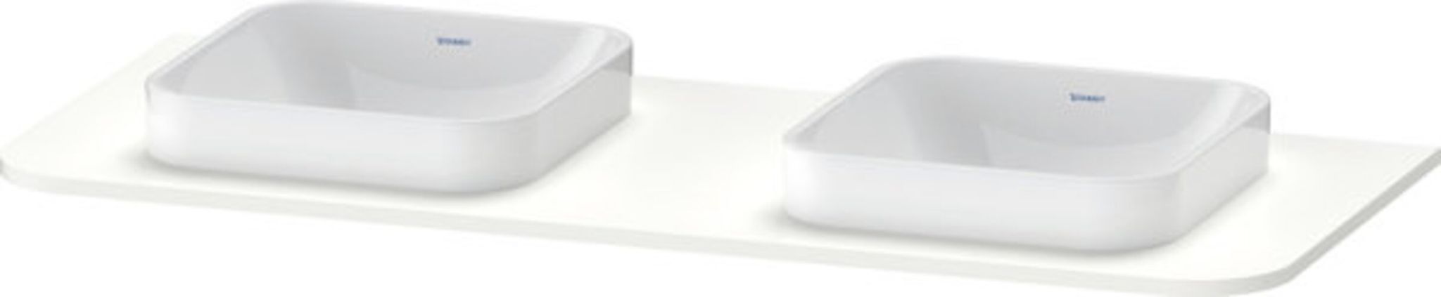 Duravit Happy D.2 Plus Konsole, 1300X550 Mm, 2 Ausschnitte, Für Den Waschtischunterbau Hp4943b, Hp032kb3636 - Image 2