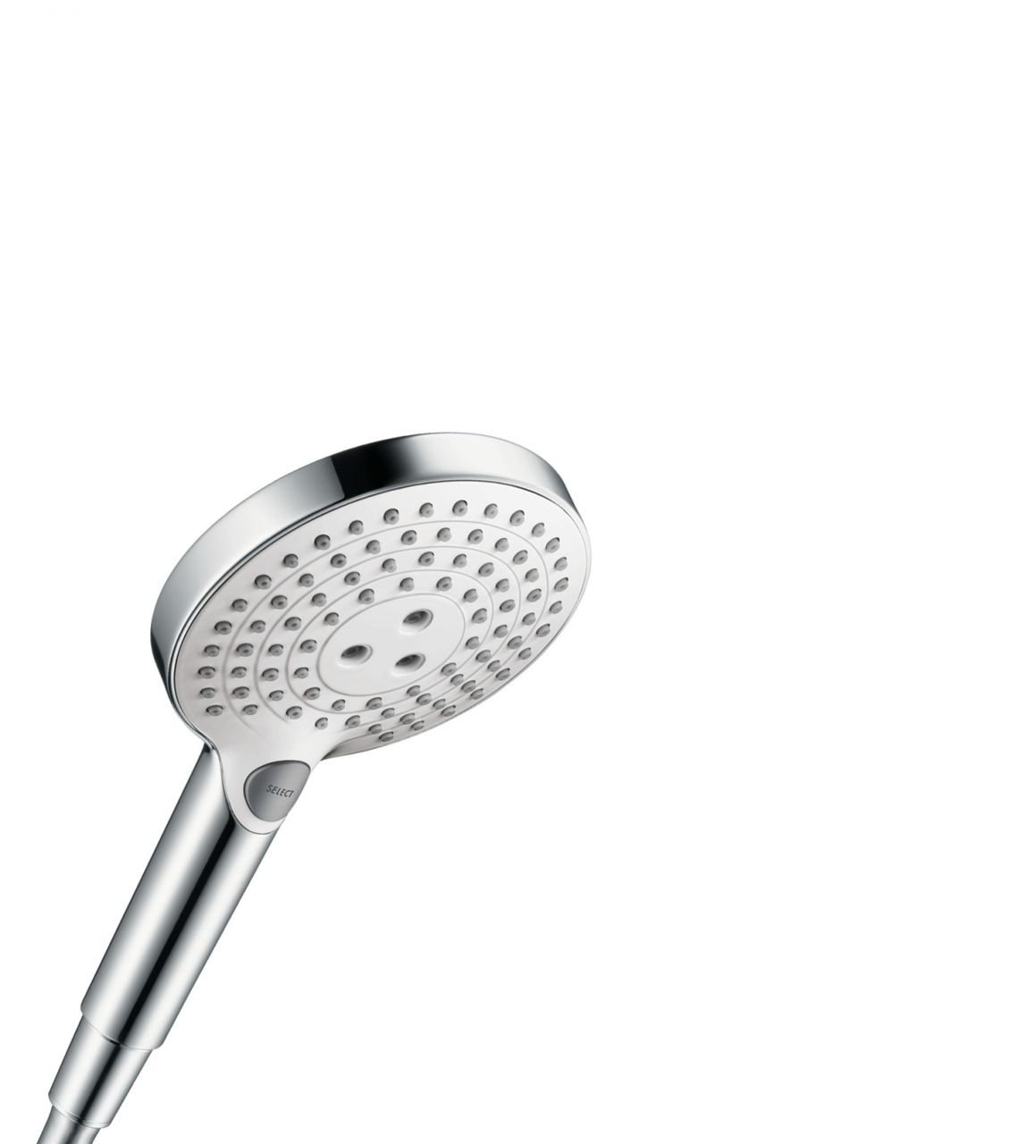 Hansgrohe Handbrause Raindance Select S 120 Brausekopf D= 125mm, 3jet, Weiß Chrom