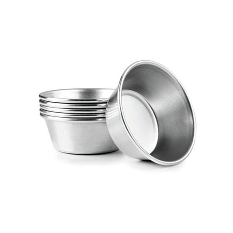 Ibili Versilbert Set Von Pastéis De Nata Forme Silber