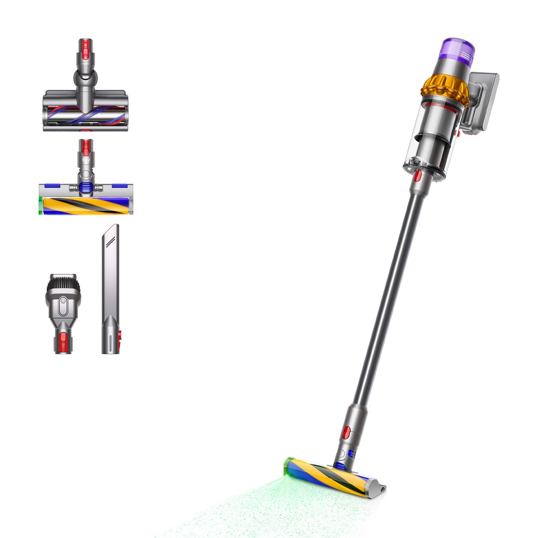 Dyson Nickel Gelb Akku-Hand-Und Stielstaubsauger "Dyson V15 Detect Absolute Nickel/Gelb" 240 Airwatt Saugkraft Stauberkennungssensor von Baur - Image 10