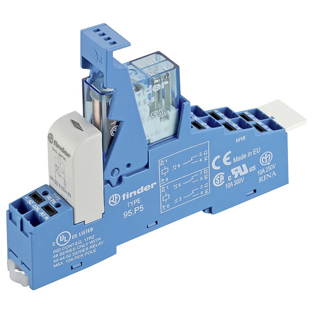 Finder 48.P6.7.024.4050 Koppelrelais 24 V/Dc 16 A 1 Wechsler 1 St.