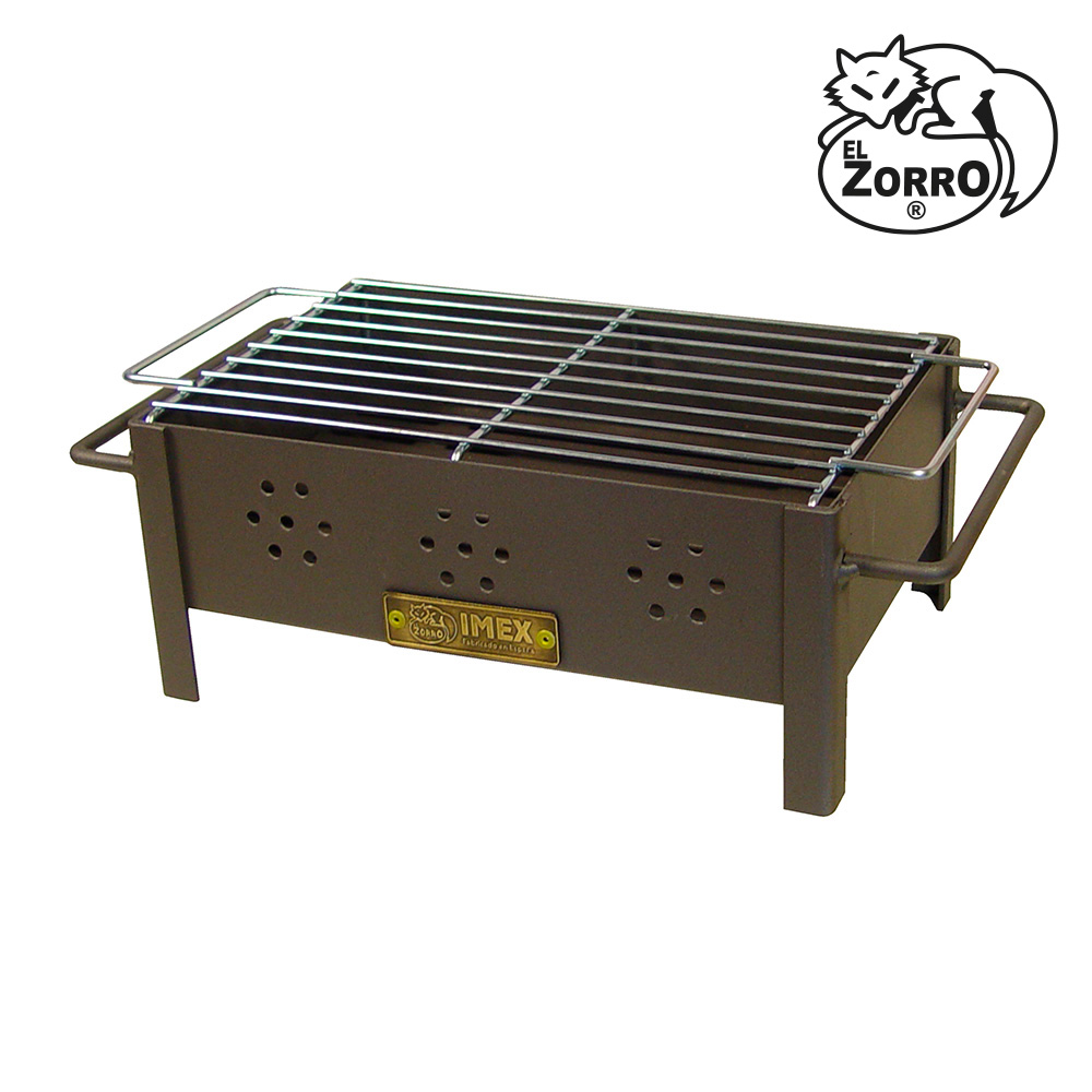 Imex El Zorro - Barbecue De Table Grill Zingué 31x21x14cm .