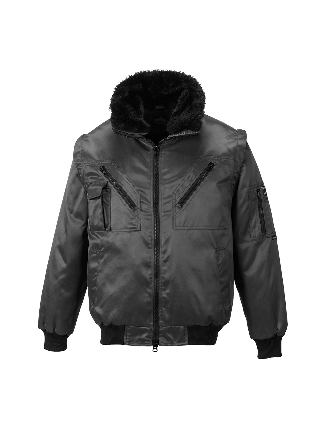Pilotjacke Farbe, Schwarz Größe 4xl - Portwest