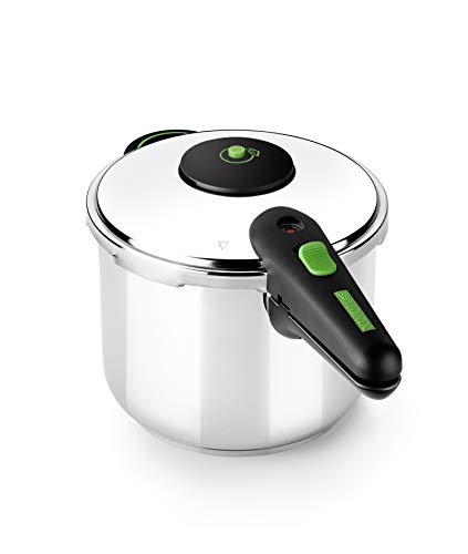 Monix Presto – Olla a Presión de Acero Inoxidable, De 4 a 7 Litros, Cocina Gas, Vitrocerámica e Inducción