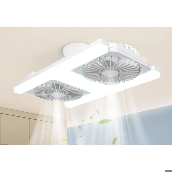 Lampe Ventilateur Double E27 Led 60w