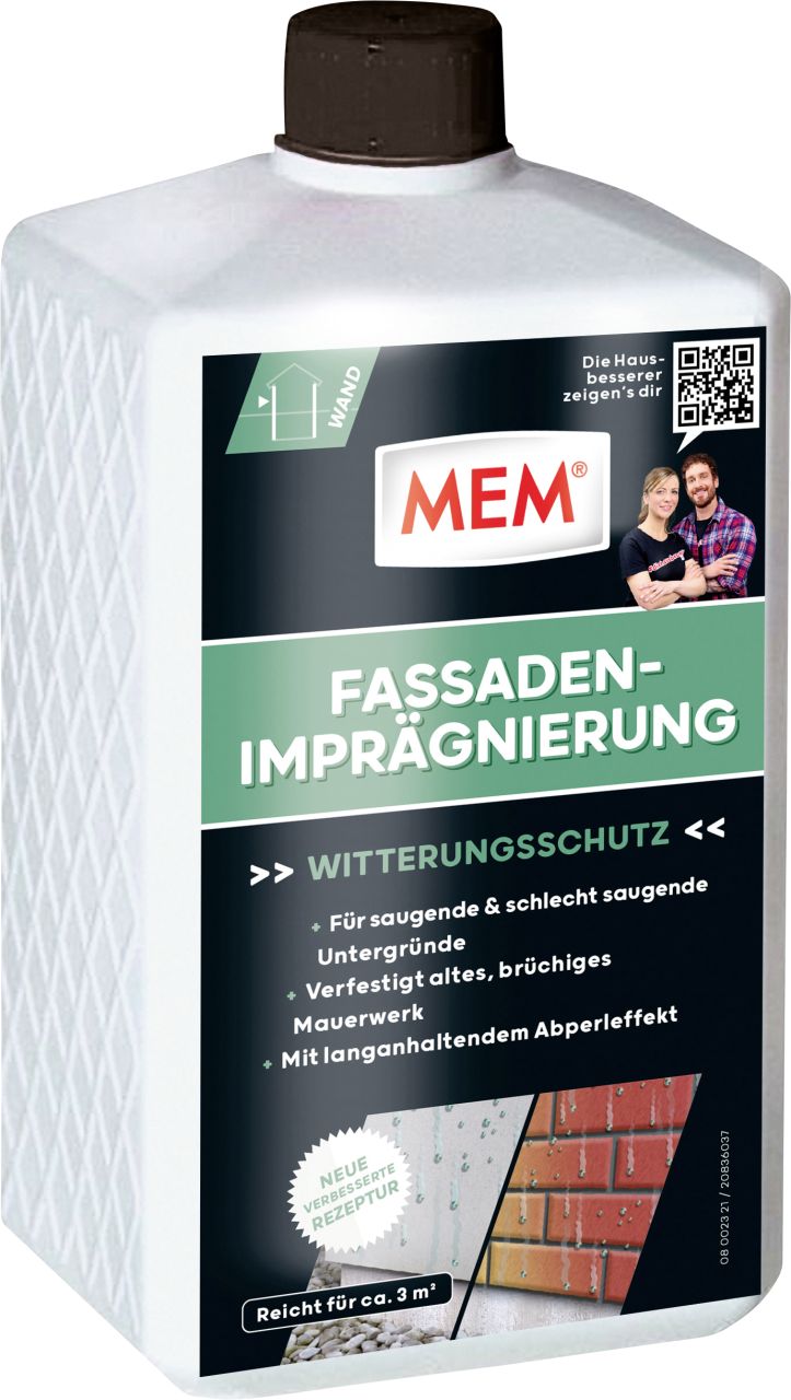 Mem Fassaden-imprägnierung 1 L Grundierung & Imprägnierung