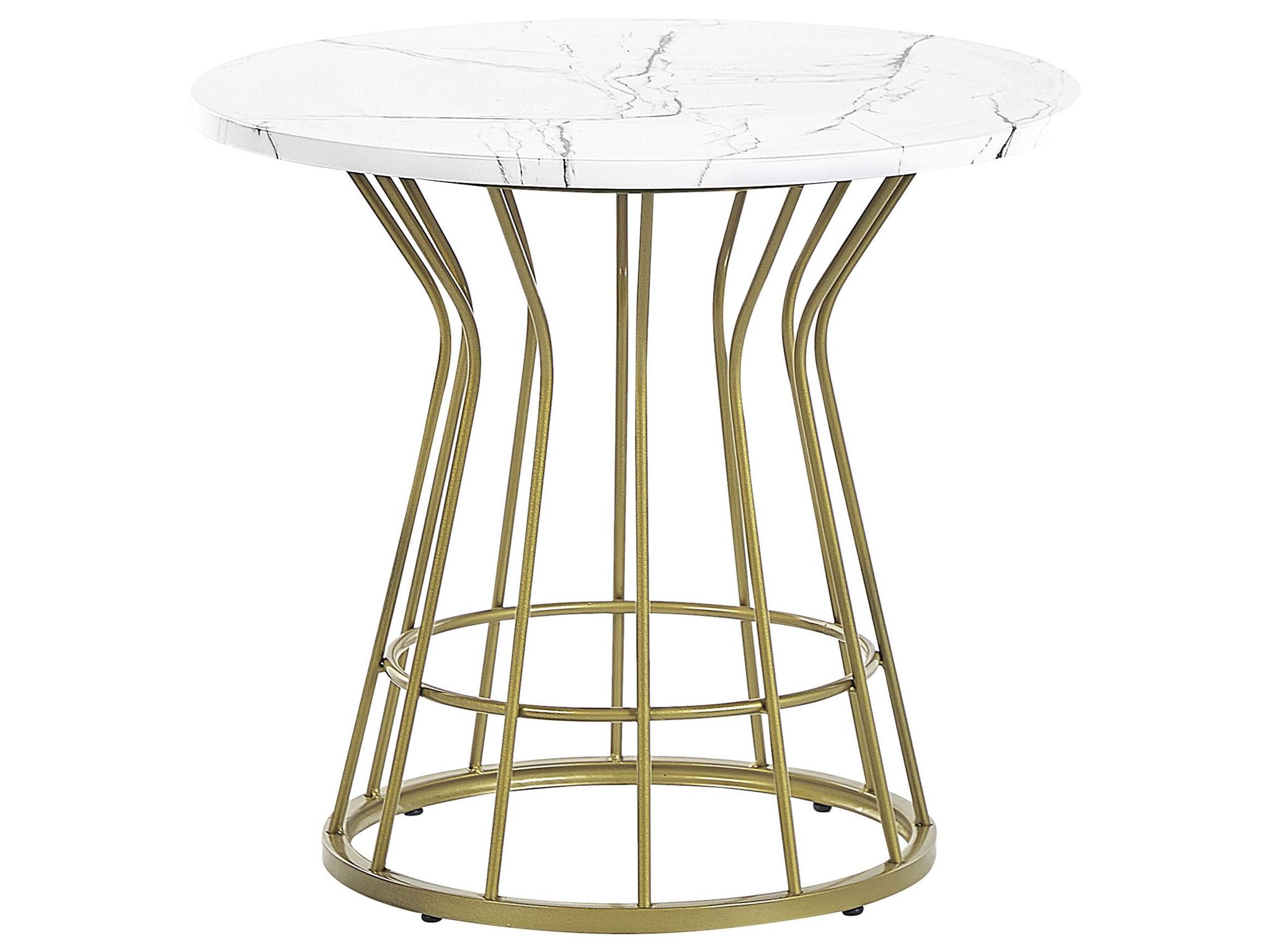 Beliani Coffee Table Concan White Marble