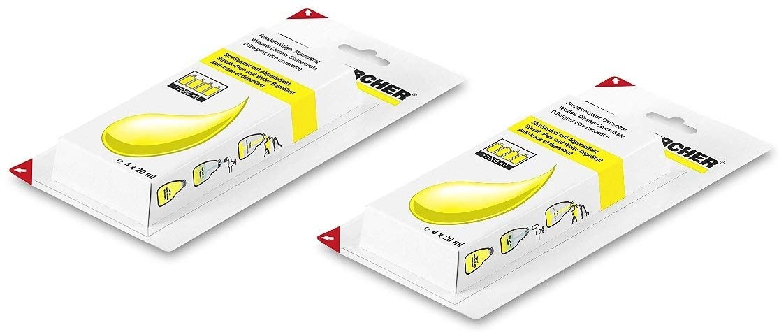 Lot de 2 produits nettoyants (8 x 20 ml) pour nettoyeur vapeur karcher — photo de l’offre ManoMano