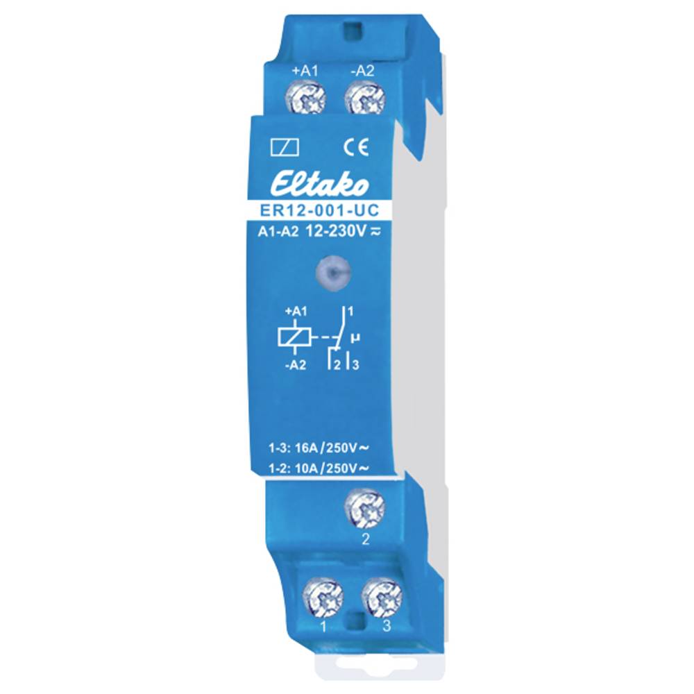 Eltako 22001601 ER12-001-UC Relay 230V 16A 1CO No Standby Loss