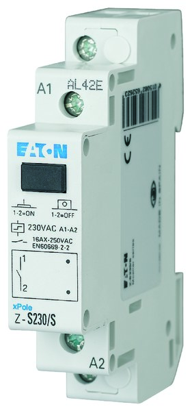 Télérupteur 16A 230V 1P+N Eaton