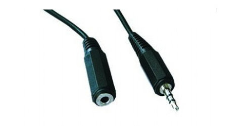 Gembird Schwarz Kabel Prodluž. Minijack M/F Stereo, 2M