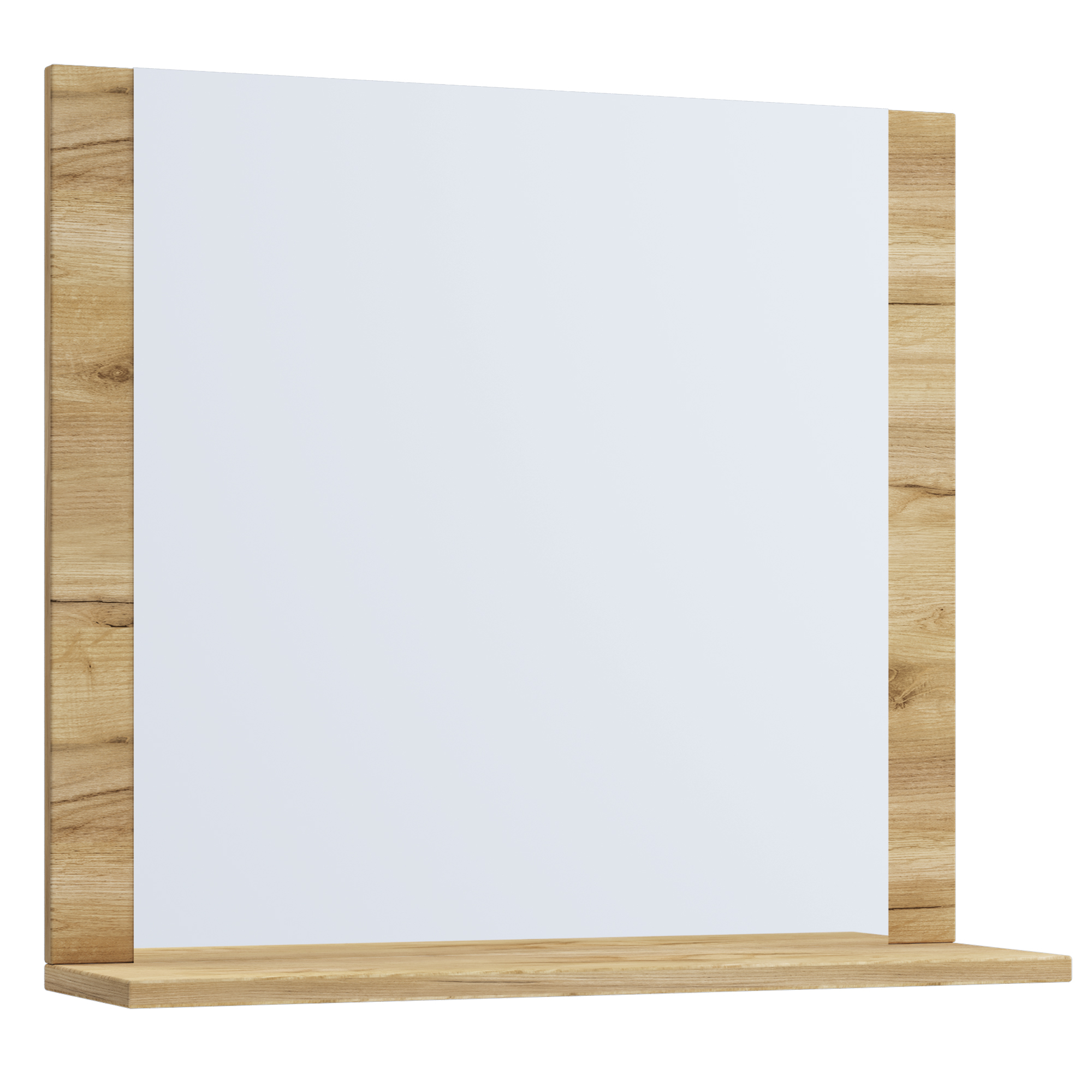 VCM my bath Spiegel Holz Eiche Ablage Honig-Eiche 80x17x55 cm - Image 3