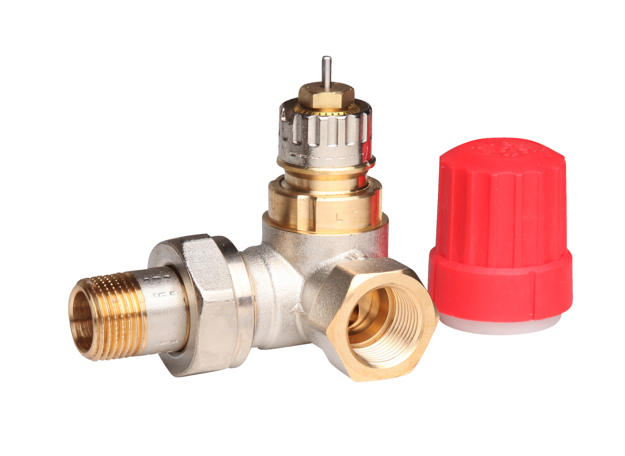 Danfoss Ventilgehäuse Ra-N 10 R 3/8, We Rechts, Matt Vernickelt, 013G0231 - Bild 4