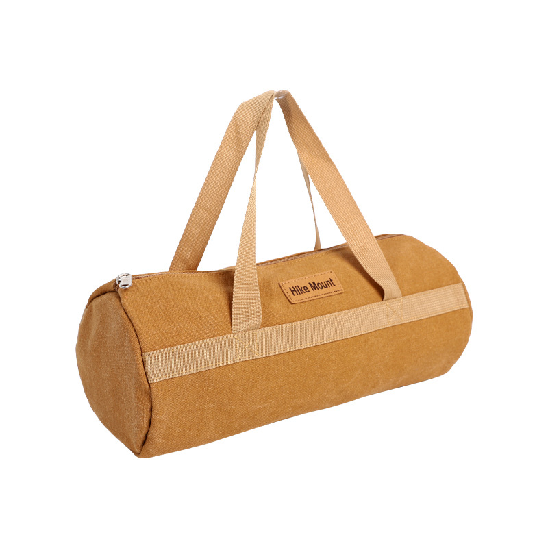 Sac à outils en toile épaisse, 35 x 15 cm, poignées en nylon, marron