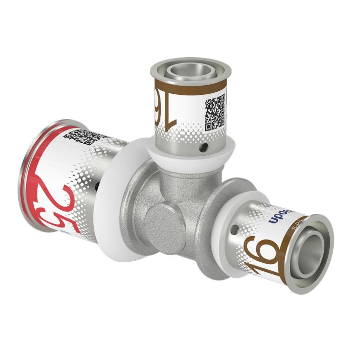 Uponor Mehrfarbig S-Press Plus T-Stück 1070572 25 X 16 X 16 Mm, Reduziert