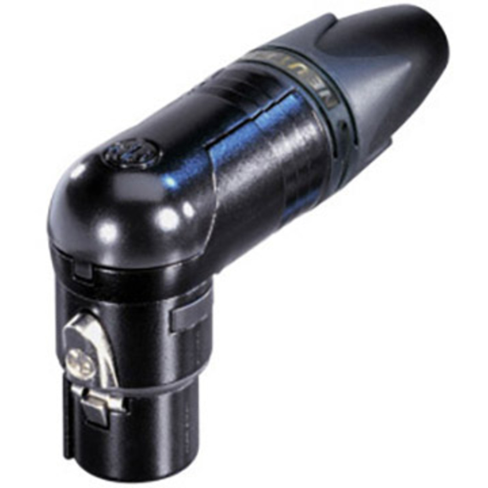 Neutrik Nc10frx-14-B Xlr-Steckverbinder Kupplung, Gewinkelt Polzahl: 10 Schwarz 1 St.